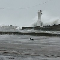10月1日　15時現在、台風通過中のサムネイル
